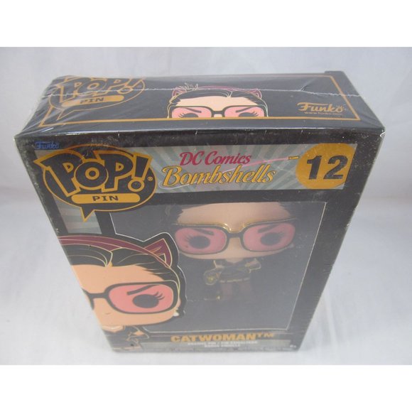 Funko Pop Enamel Pin Comics Bombshell 12 Catwoman New - Picture 4 of 9